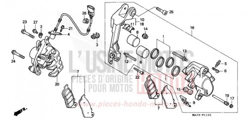 VORDERRAD-BREMSSATTEL (ST1100AS) ST1100AS de 1995